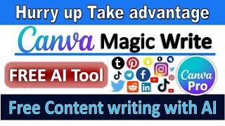 Free Canva Magic Writer | Article Generator || Learninginns