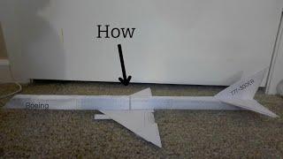 How to make a paper Boeing 777-300ER (20 sub special) Sorry for no sound,