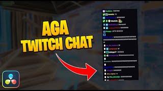 How To Make *AGA TWITCH CHAT* Effect In Davinci Resolve 18 | FULL TUTORIAL + PRESETS