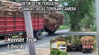 Tragedi !! Truk gandeng rem bl0ng dan tergul!ng di tikungan Lahor terkini