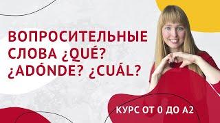 Вопросительные Слова в Испанском. Вопросительные слова ¿Qué? ¿Cuál? Урок 29.