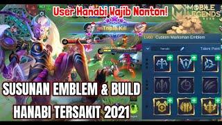 SUSUNAN EMBLEM DAN BUILD MARKSMAN HANABI TERSAKIT 2021 - GAMEPLAY HANABI BY GG BIZKIDS