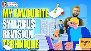 How I Used To Revise English Literature Syllabus for UGC-NET | GATE | CUET Examination