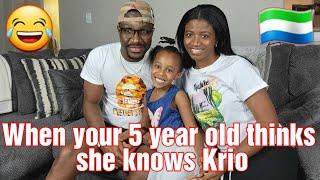 Sierra Leone  Krio/Teaching our daughter Krio