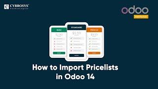 How to Import Price lists in Odoo 14 | Odoo Sales