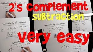 2's complement subtraction|  very easy