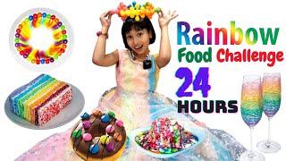 I only ate RAINBOW Food for 24 hours | #LearnWithPari