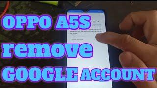 OPPO A5S REMOVE GOOGLE ACCOUNT