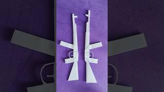 Origami armas ak 47 - pistola de papel #origami #paper