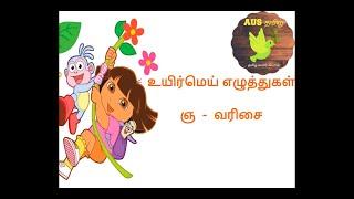 ஞ  வரிசை எழுத்துகள்- ஞ-ஞௌ வரிசை, உயிர்மெய் எழுத்து -ஞ,Tamil basic letters with words,சொல் விளையாட்டு