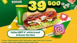 PROMO Subway italian B.M.T cuma 39.5K aja, worth it banget #subwayindonesia