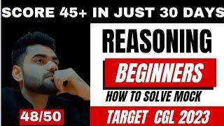 Beginners How to score 45+ in Reasoning? jobpakki with shubham