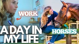 DAY IN THE LIFE of a working equestrian vlog! - Managing work life balance with horses - Event Rider