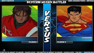 WCFITZ88 MUGEN Battles | Guy vs Superman