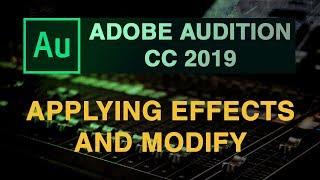 How to apply effects in Adobe Audition cc 2019