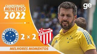 CRUZEIRO 2 X 2 VILLA NOVA-MG | MELHORES MOMENTOS | 8ª RODADA MINEIRO 2022 | ge.globo