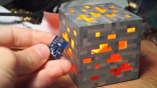 ESP8266 Minecraft server running ON a redstone block!