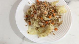 Гречка с морковью и капустой  Постное блюдо  Веганское блюдо   #анапа
