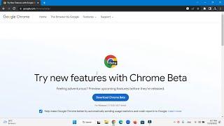 Download & Install Google Chrome Beta Version 109.0.5414.46 NEW 2022