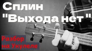 Сплин "Выхода нет" точные аккорды на укулеле (+бой для новичков)