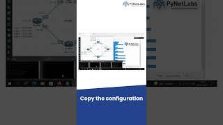 How to Copy/Paste Router Configuration in CLI (Command-Line Interface) @PyNetLabs  #shorts