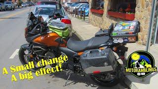 Suzuki Vstrom, small changes with big effects on how the bike rides!