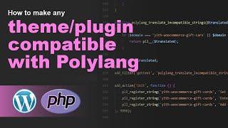 Make Themes/Plugins Polylang Compatible - Quick Tip