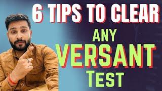 6 Tips to clear any VERSANT TEST easily | Must watch if you are failing to clear versant test.