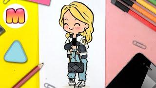 COMO DIBUJAR UNA CHICA KAWAII  Dibujos kawaii faciles  como dibujar personas kawaii