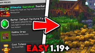 How to Download Texture Packs for FREE In Minecraft Bedrock 1.20!