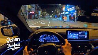 2021 BMW 530e xDRIVE TOURING PLUG-IN HYBRID NIGHT POV TEST DRIVE