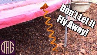 How To Properly Anchor A Trampoline - Don't Let It Fly Away!