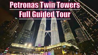 Petronas Twin Towers Malaysia Full Guide 2024 | Ticket Price, Top Floor | KLCC Park Fountain Show |