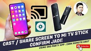 SHARE SCREEN / CAST ANDROID PHONE TO MI TV STICK | 2021 VERSION | ENGLISH SUBBED