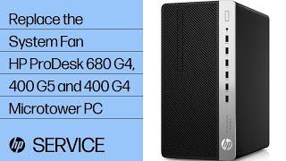 Replace the System Fan | HP ProDesk 680 G4, 400 G5 and 400 G4 Microtower PC | HP