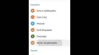 Como desactivar notificações de aplicações (equipamentos Samsung)