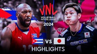  CUBA vs JAPAN  | Highlights | Men's VNL 2024