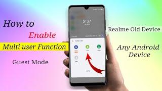 How to Enable Multi User Function Any Android Device 2023 | who to enable guest mode Realme device