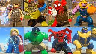Evolution of Characters in LEGO Marvel Videogames