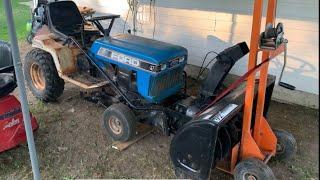 Adding snow blower to classic Ford lawn tractor YT-12.5 LGT