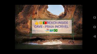 2/2 Topless Best beach / praia inside a cave in the world, Algarve, Portugal secret tour not nude