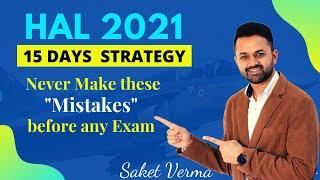 15 Days Strategy for HAL 2021 |  Don't do these mistakes in Any Exam |  #haladmitcard #hal2021exam