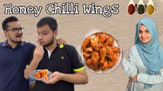 We made honey chilli wings|delicious||cooking||easy recipes|