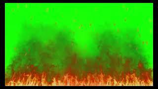 Realistic Fire Effects Green Screen Stock footage HD _1080p | Green Screen Fire Footage