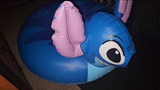 Disney Stitch Pool Float Unboxing + Inflating