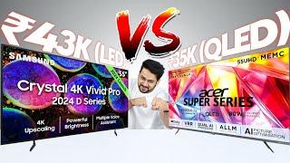 Acer Super Series QLED TV vs Samsung Crystal 4K Vivid Pro LED TV – Full Depth Comparison!