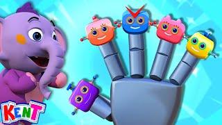 Robot Finger Family + More Nursery Rhymes & Kids Songs | Kent The Elephant