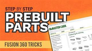 Fusion 360: How to Insert PREBUILT McMaster-Carr Components in Autodesk Fusion 360 | #fusionFridays