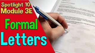 Spotlight 10 Модуль 3E. Writing Skills. Formal Letters