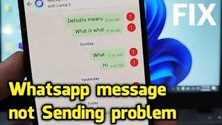 How to Fix WhatsApp Messages Not Sending | Sky tech